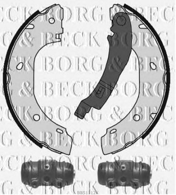 BORG & BECK bbs1112k -  Комплект тормозных колодок